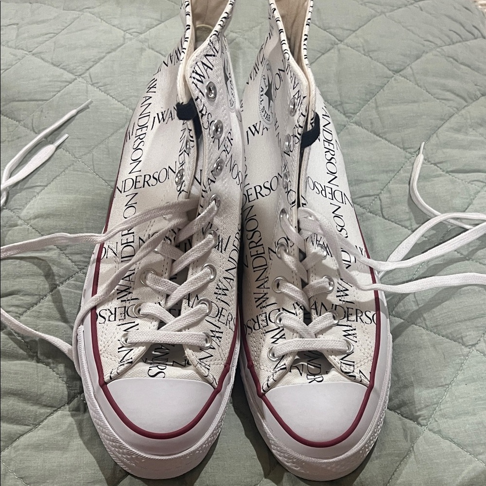 Converse All Star White Sneakers with Brown Sole